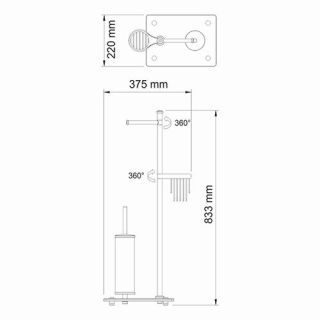 Wasserkraft K-1264 Комбинированная напольная стойка